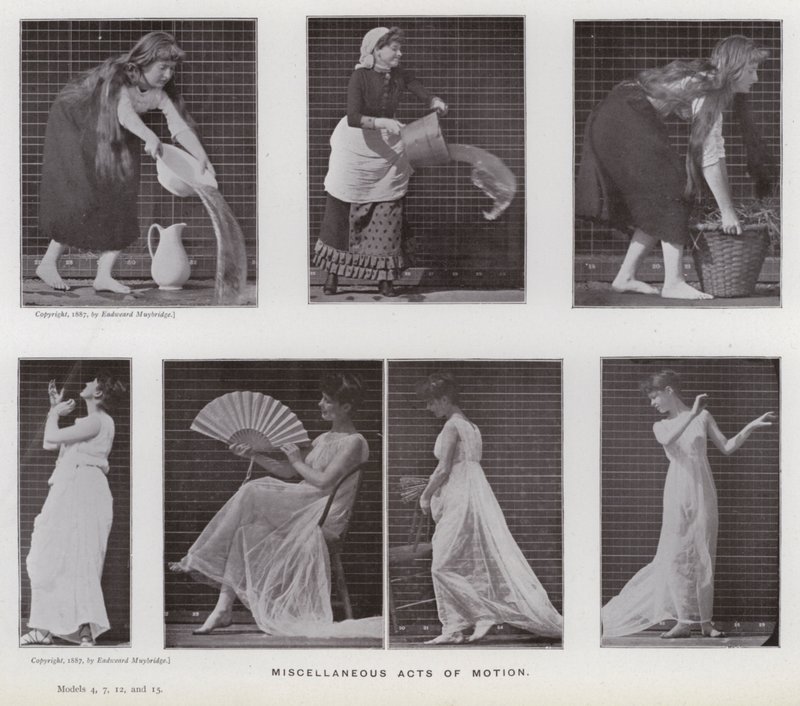 La figura humana en movimiento: Actos de movimiento diversos de Eadweard Muybridge