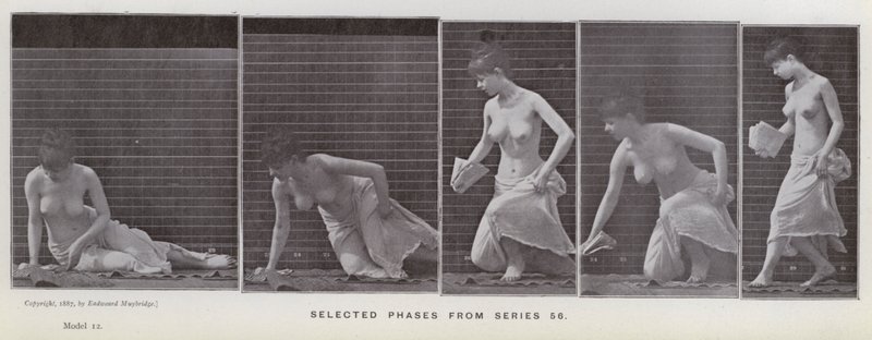 La figura humana en movimiento: Fases seleccionadas de la serie 56 de Eadweard Muybridge