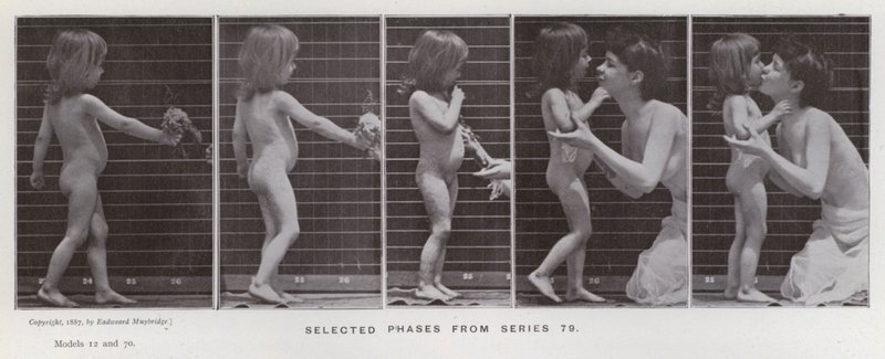 La figura humana en movimiento: Fases seleccionadas de la serie 79 de Eadweard Muybridge