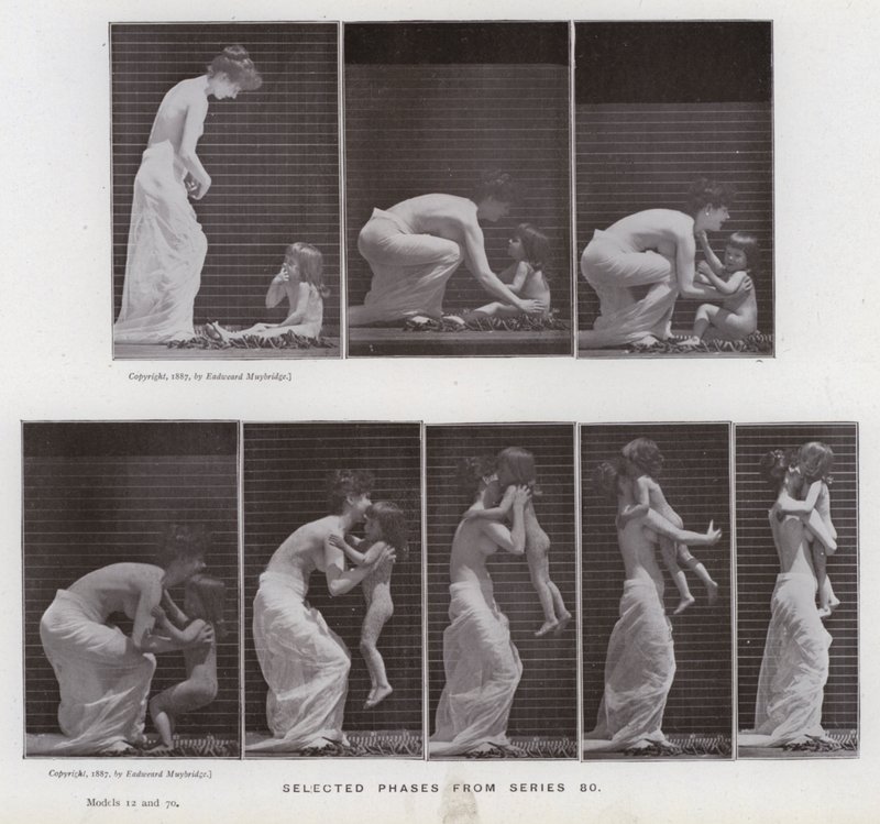 La figura humana en movimiento: Fases seleccionadas de la serie 80 de Eadweard Muybridge