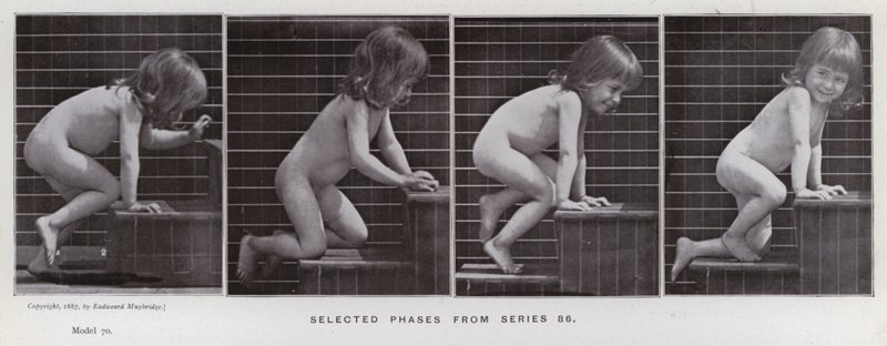 La figura humana en movimiento: Fases seleccionadas de la serie 86 de Eadweard Muybridge