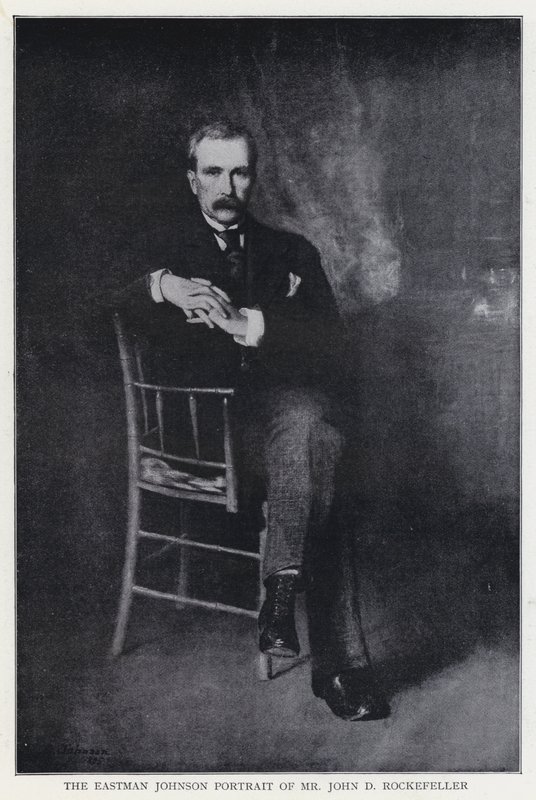 El retrato de Eastman Johnson de Mr. John D. Rockefeller de Eastman after Johnson
