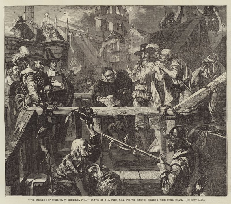 La ejecución de Montrose, en Edimburgo, 1650 de Edgar Melville Ward