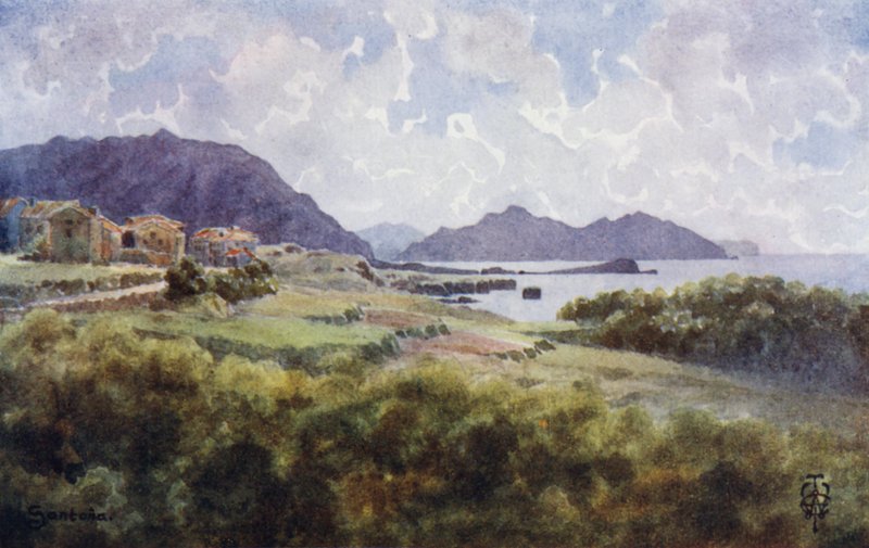 Norte de España: Santona (litografía en color) de Edgar T. A. Wigram
