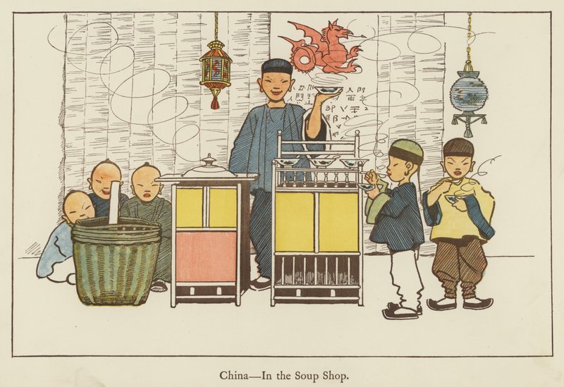 China, en la tienda de sopa de Edith Farmiloe