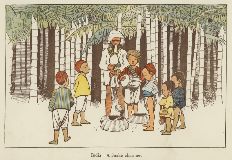 India, un encantador de serpientes de Edith Farmiloe