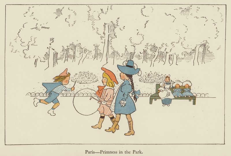 París, recato en el parque de Edith Farmiloe