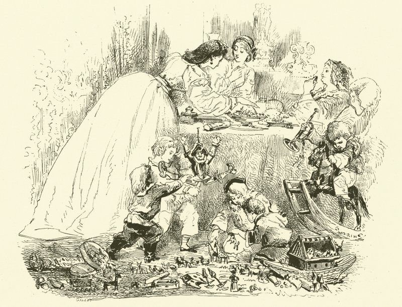 Escenas de la vida parisina: el día de Año Nuevo de los niños de Edmond (after) Morin