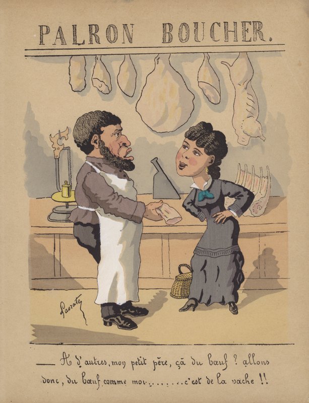 En una carnicería de Edmond Lavrate