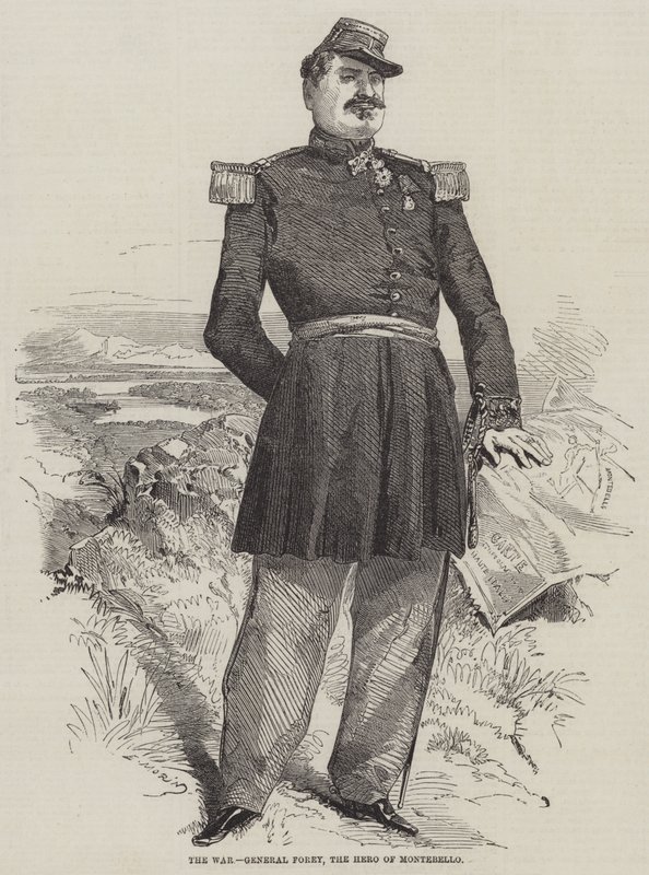 La Guerra, General Forey, el Héroe de Montebello de Edmond Morin
