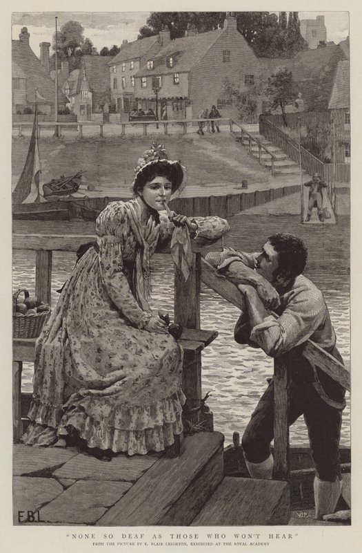 No hay peor sordo que el que no quiere oír de Edmund Blair Leighton