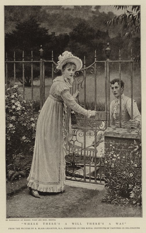 Donde hay voluntad hay un camino de Edmund Blair Leighton