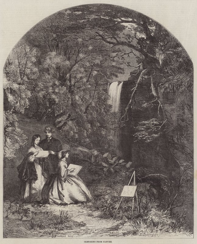 Dibujando de la naturaleza de Edmund Morison Wimperis