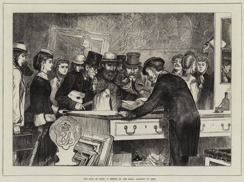 El libro del destino, un boceto en la Real Academia de Artes de Edmund Richard White