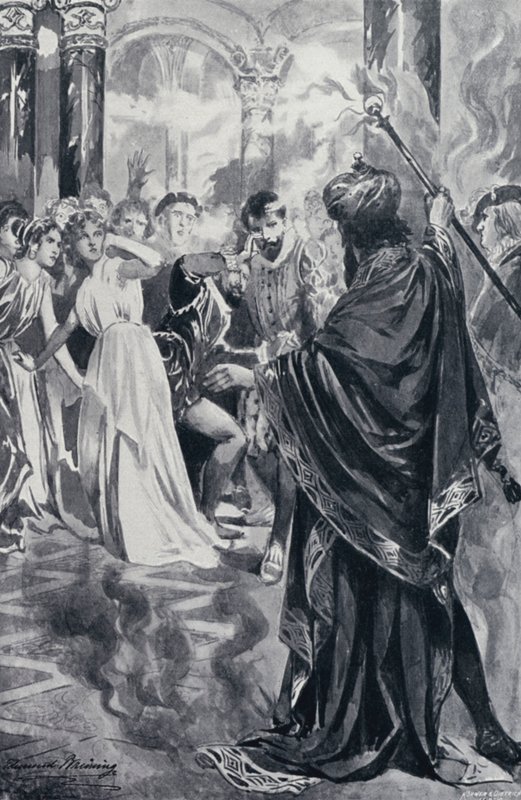 Ilustración para el Fausto de Goethe de Edmund Bruning