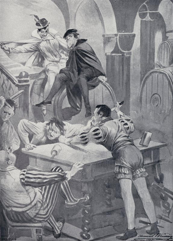 Ilustración para el Fausto de Goethe de Edmund Bruning
