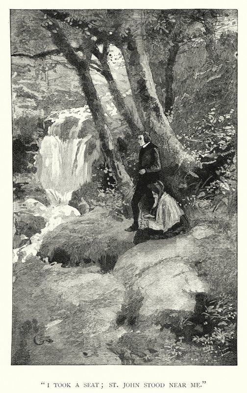 Ilustración de Jane Eyre de Charlotte Bronte de Edmund Henry Garrett