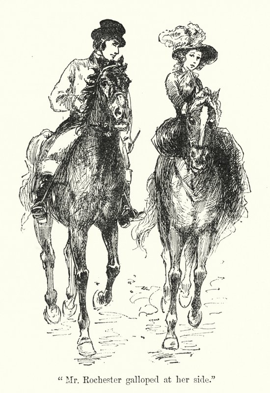 Ilustración de Jane Eyre de Charlotte Bronte de Edmund Henry Garrett