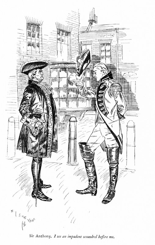 Ilustración para Los rivales de Sheridan (grabado) de Edmund Joseph (after) Sullivan