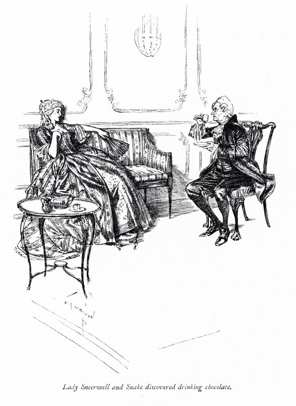 Ilustración para La escuela de escándalo de Sheridan (grabado) de Edmund Joseph (after) Sullivan