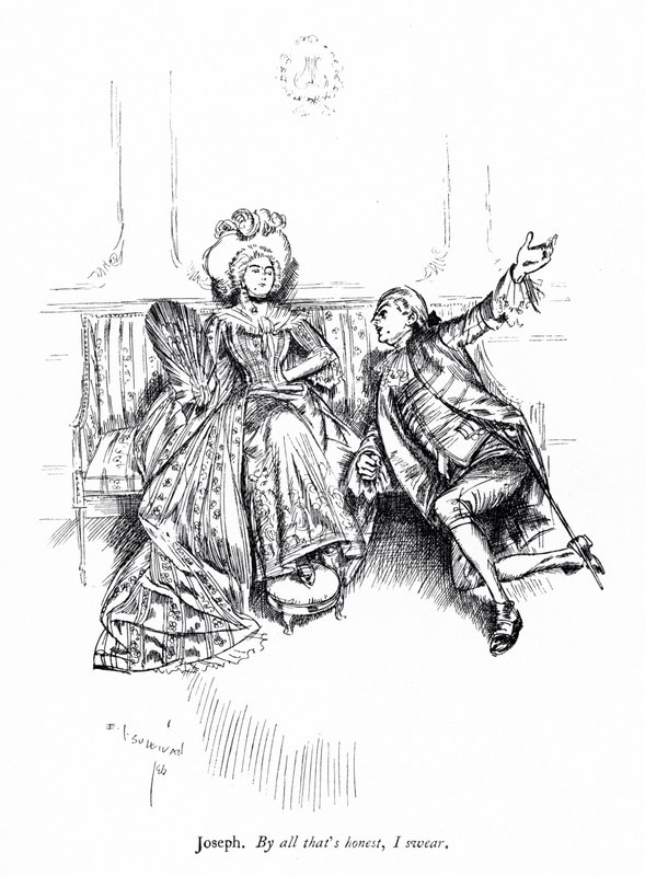 Ilustración para La escuela de la maledicencia de Sheridan (grabado) de Edmund Joseph (after) Sullivan