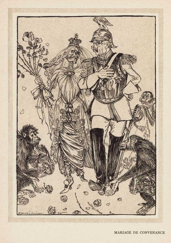 La guirnalda del Kaiser: Marriage De Convenance (litho) de Edmund Joseph (after) Sullivan