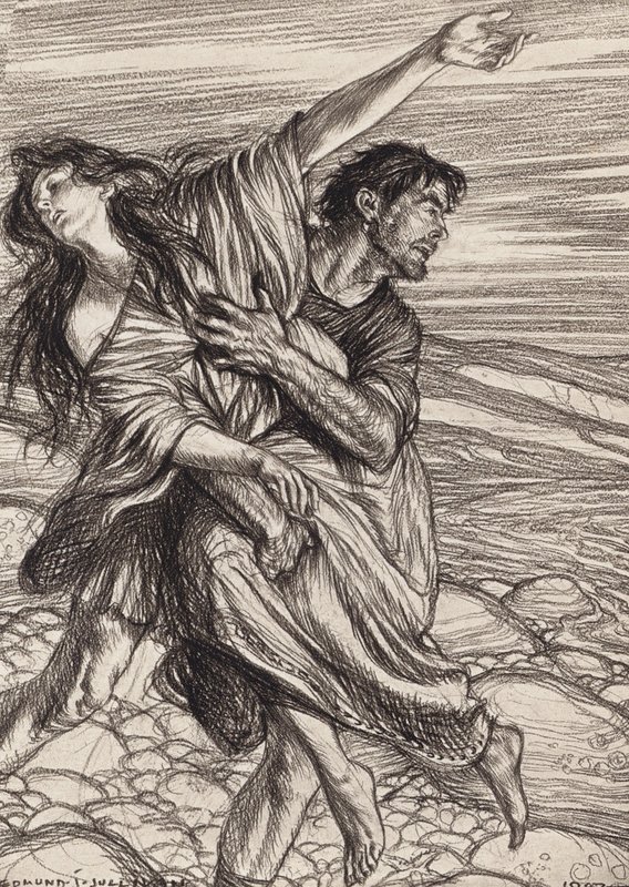 William Shakespeare Pericles, Príncipe de Tiro, Acto IV, Escena 1 (litografía) de Edmund Joseph (after) Sullivan