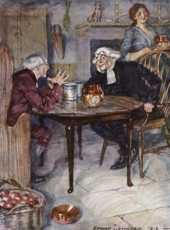 Ilustración para The Vicar of Wakefield de Oliver Goldsmith de Edmund Joseph Sullivan
