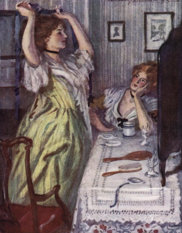 Ilustración para El Vicario de Wakefield de Oliver Goldsmith de Edmund Joseph Sullivan