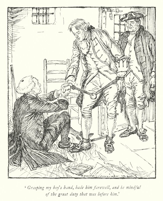 Ilustración para The Vicar of Wakefield de Oliver Goldsmith de Edmund Joseph Sullivan