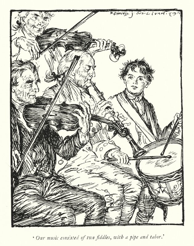 Ilustración para The Vicar of Wakefield de Oliver Goldsmith de Edmund Joseph Sullivan
