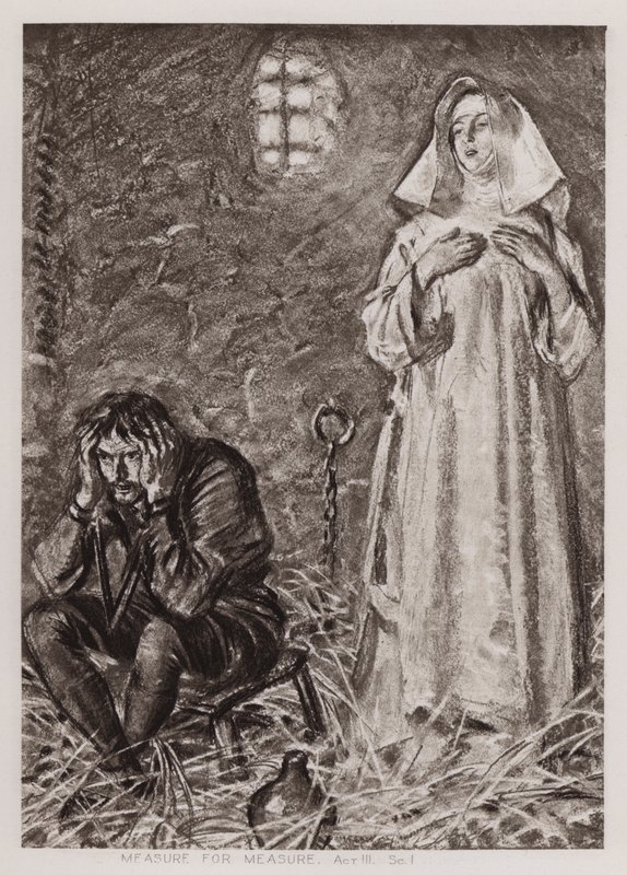 Medida por medida, Acto III, Escena I de Edmund Joseph Sullivan