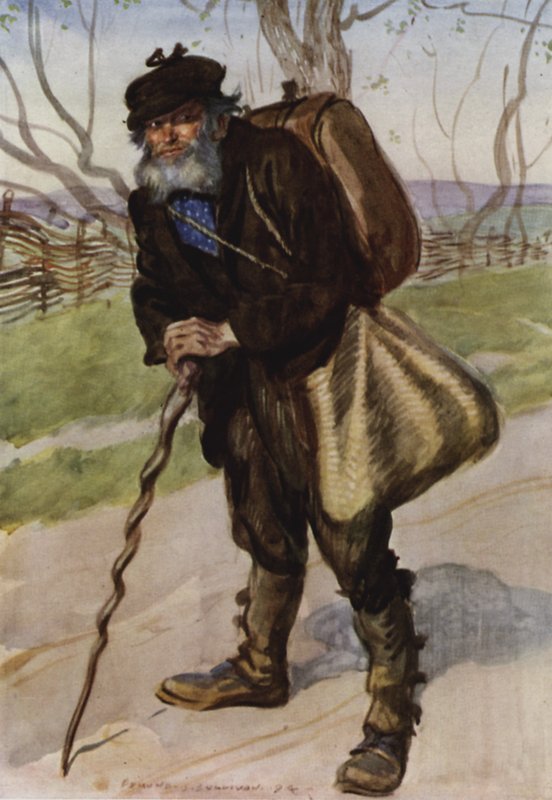 Una vez lo vi parado en medio de un camino polvoriento de Edmund Joseph Sullivan