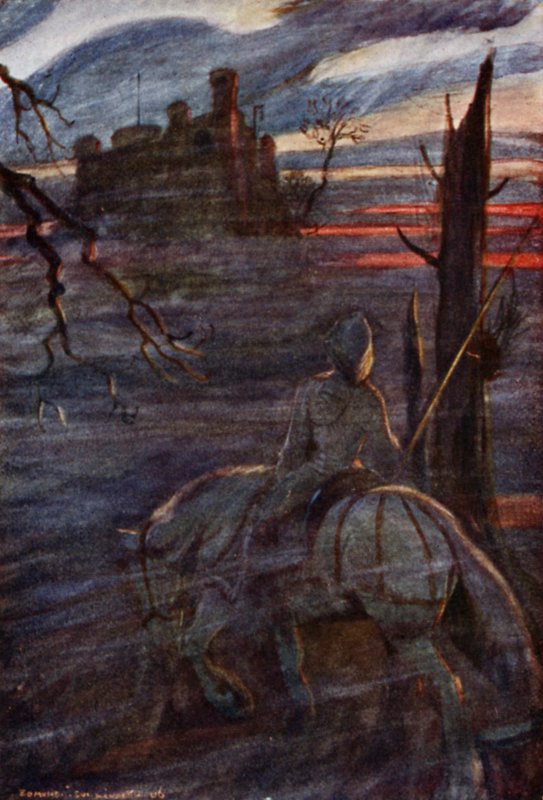 Robert Browning: "Childe Roland llegó a la torre oscura" de Edmund Joseph Sullivan