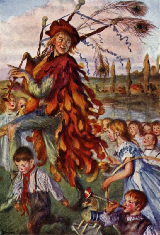 Robert Browning: El flautista de Hamelín de Edmund Joseph Sullivan