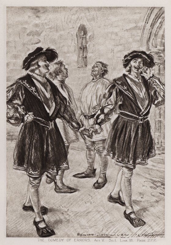 La comedia de los errores, Acto V, Escena I de Edmund Joseph Sullivan