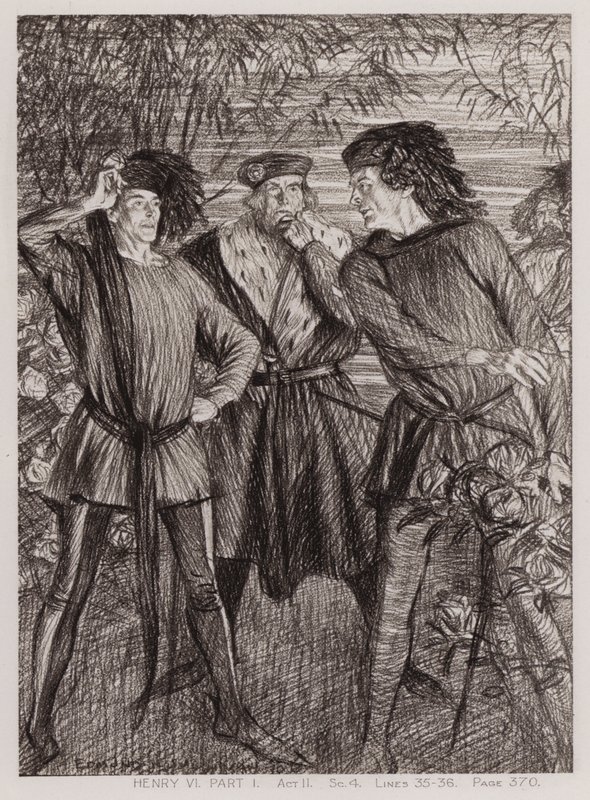 La primera parte de Enrique VI, Acto II, Escena 4 de Edmund Joseph Sullivan