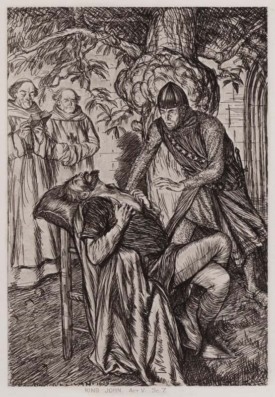 La Vida y Muerte del Rey Juan, Acto V, Escena 7 de Edmund Joseph Sullivan