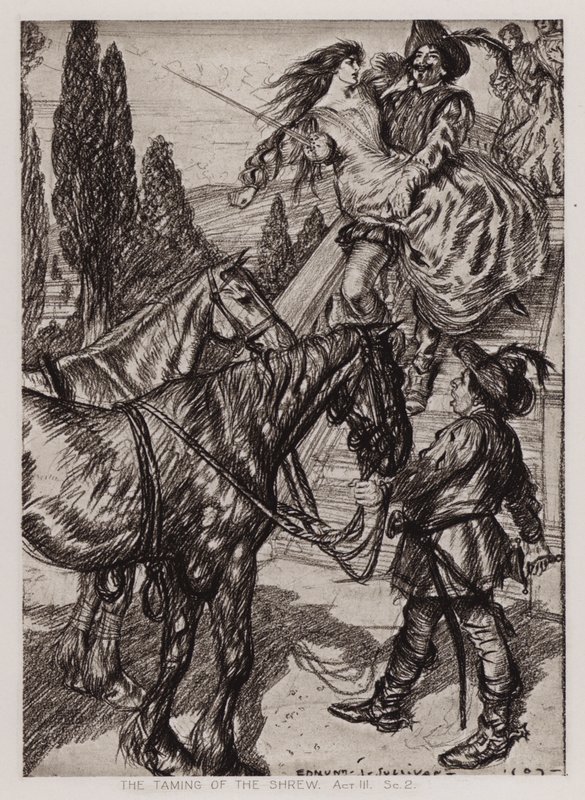 La fierecilla domada, Acto III, Escena 2 de Edmund Joseph Sullivan