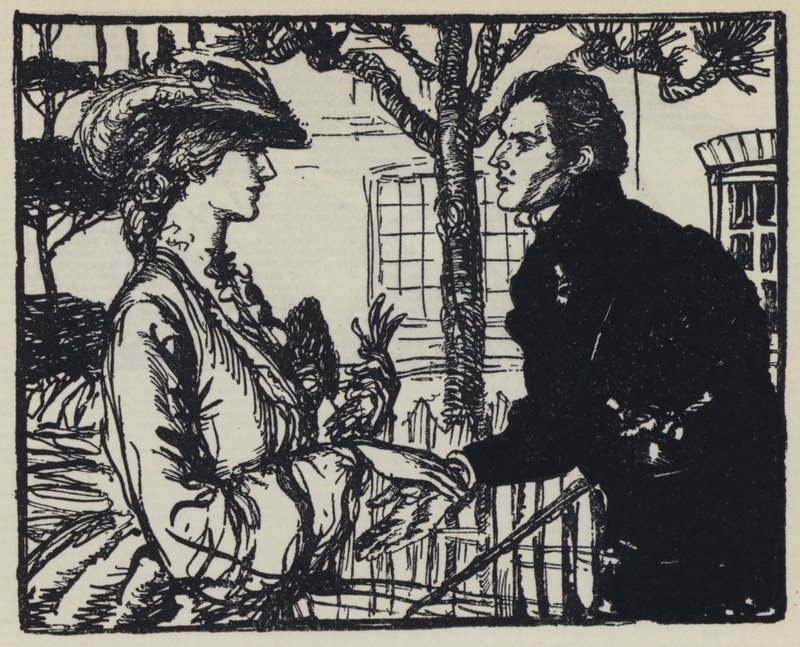 Ilustración para Maud de Tennyson de Edmund Joseph after Sullivan