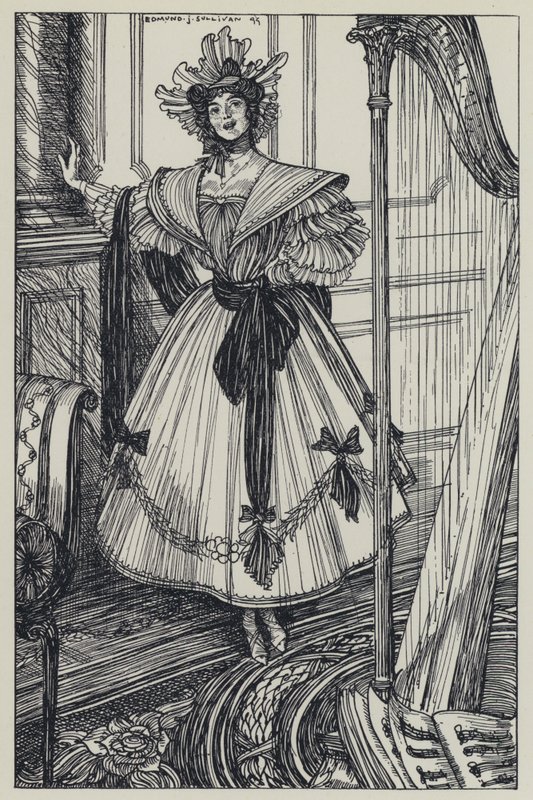 Tennyson, ilustración para Un sueño de mujeres hermosas y otros poemas de Edmund Joseph after Sullivan