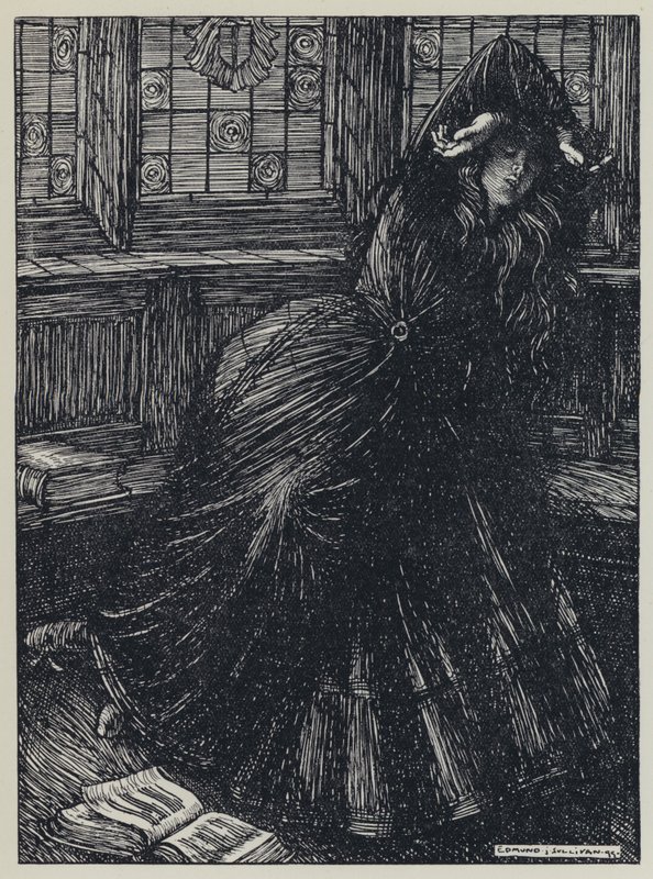 Tennyson, ilustración para Un sueño de mujeres hermosas y otros poemas de Edmund Joseph after Sullivan