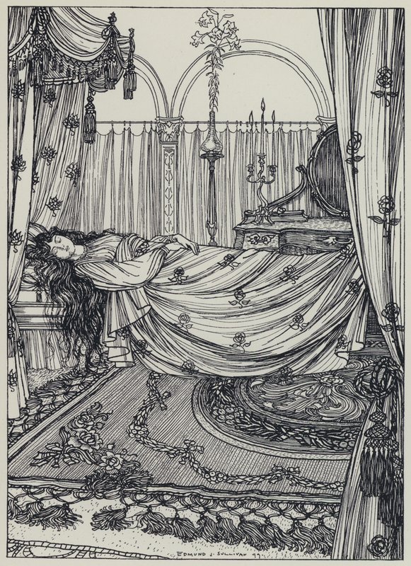 Tennyson, Ilustración para Un Sueño de Mujeres Hermosas y Otros Poemas de Edmund Joseph after Sullivan