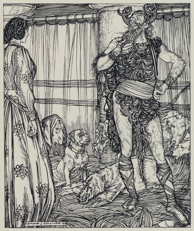Tennyson, Ilustración para Un Sueño de Mujeres Hermosas y Otros Poemas de Edmund Joseph after Sullivan