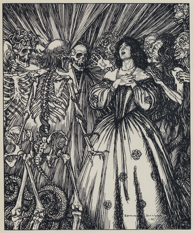 Tennyson, Ilustración para Un Sueño de Mujeres Hermosas y Otros Poemas de Edmund Joseph after Sullivan