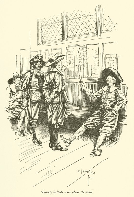 Veinte baladas pegadas en la pared de Edmund Joseph after Sullivan