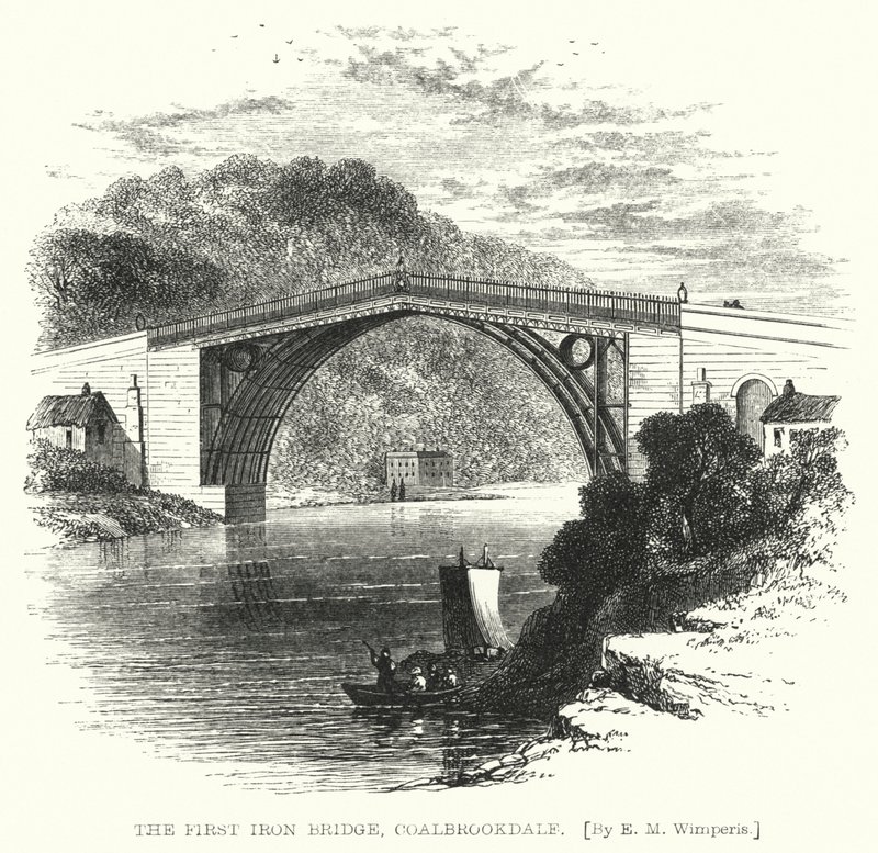 El primer puente de hierro, Coalbrookdale de Edmund Morison (after) Wimperis