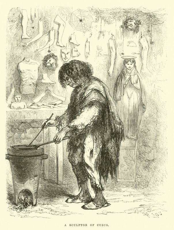 Un escultor de Cuzco de Edouard Riou