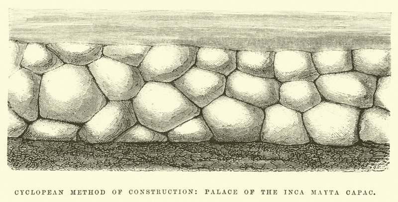 Método ciclópeo de construcción, Palacio del Inca Mayta Capac de Edouard Riou