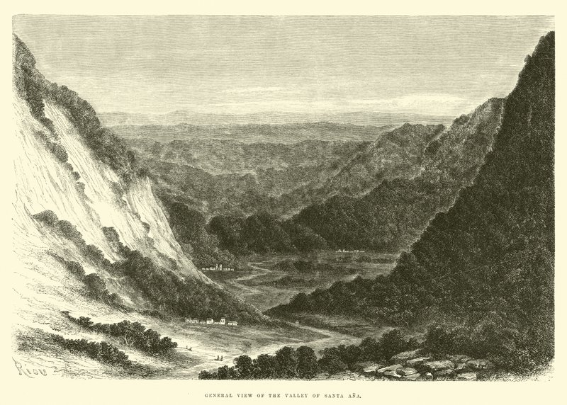 Vista general del Valle de Santa Ana de Edouard Riou